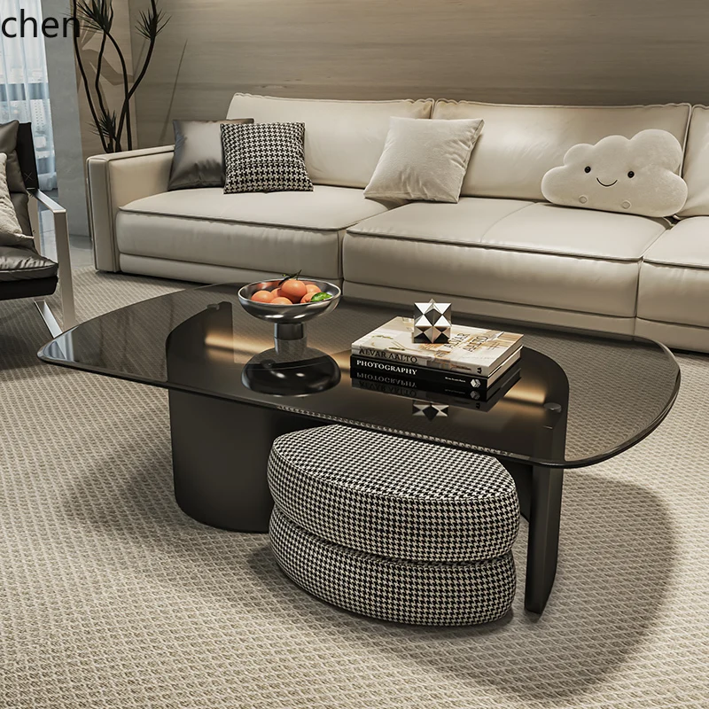 Coffee Tea Home - H5.26 advanced creative glass coffee table