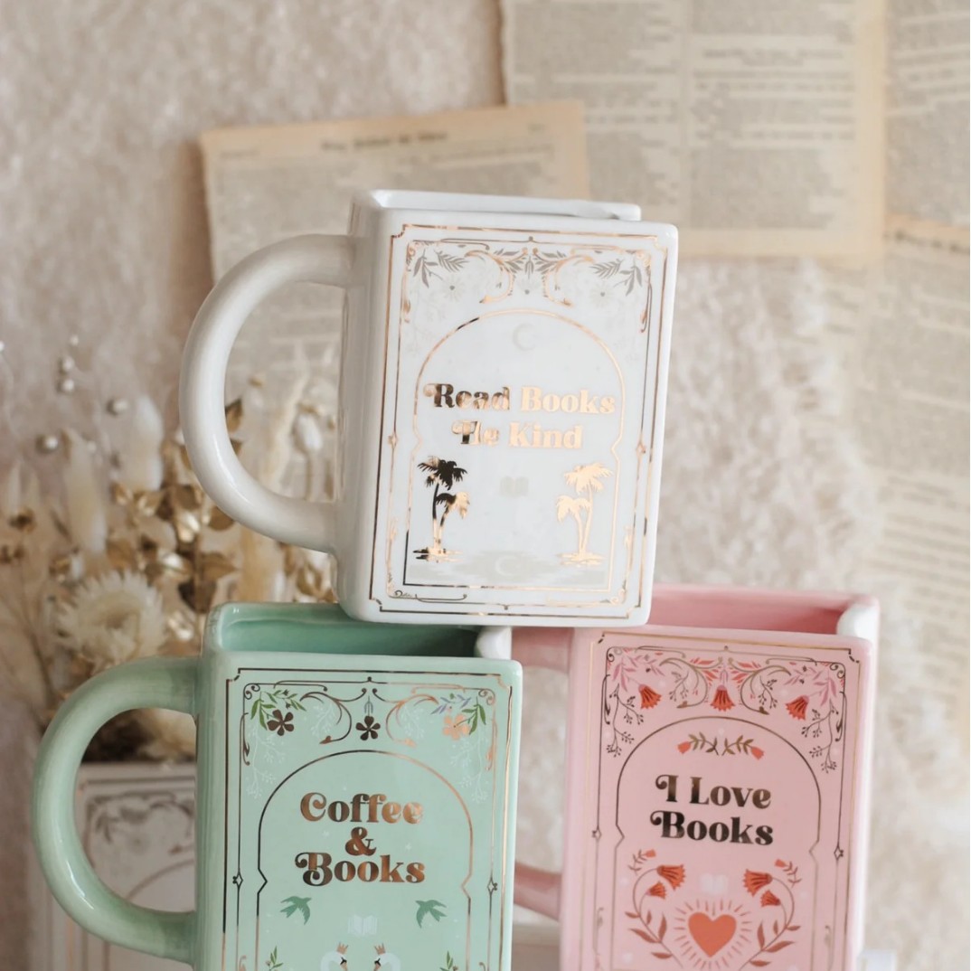 Coffee Tea For Me - Book Shaped Ceramic Mug With Handle