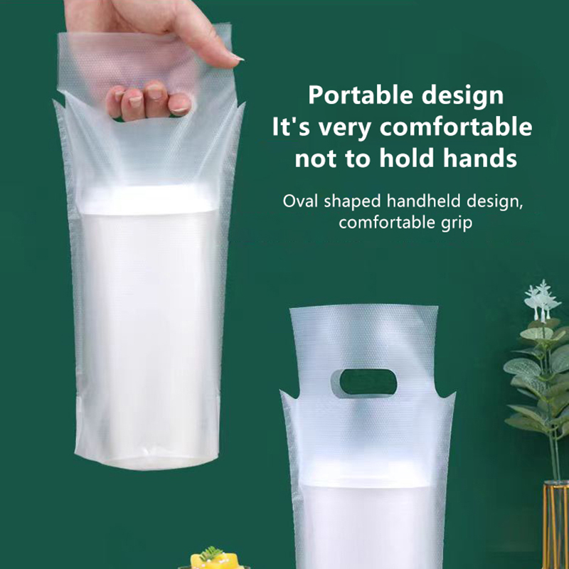 Coffee Tea Mugs - 100Pcs Disposable Beverage Plastic Bags Coffee