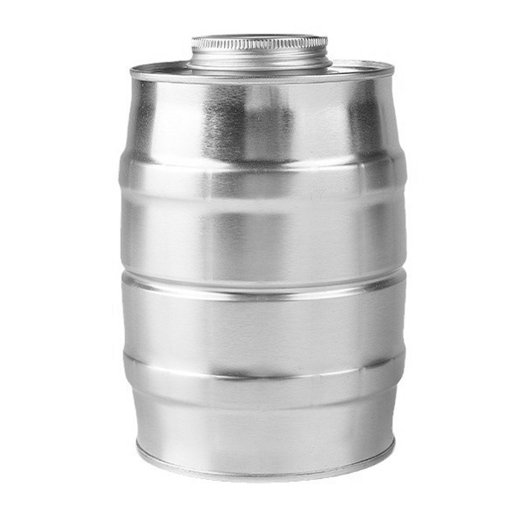 Coffee Tea Beans - Retro Wine Barrel Shaped Tinplate Coffee