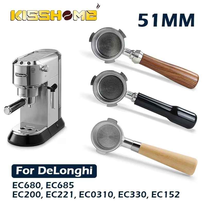 Coffee Tea Mugs - Coffee Bottomless Portafilter 51MM For Delonghi