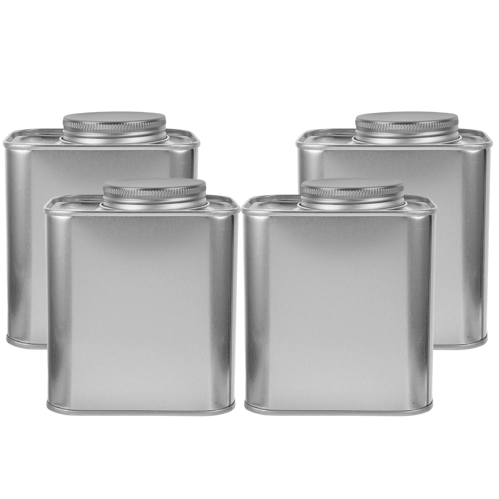 Coffee Tea Leaf And Bean - 4Pcs Coffee Bean Storage Canisters Tinplate