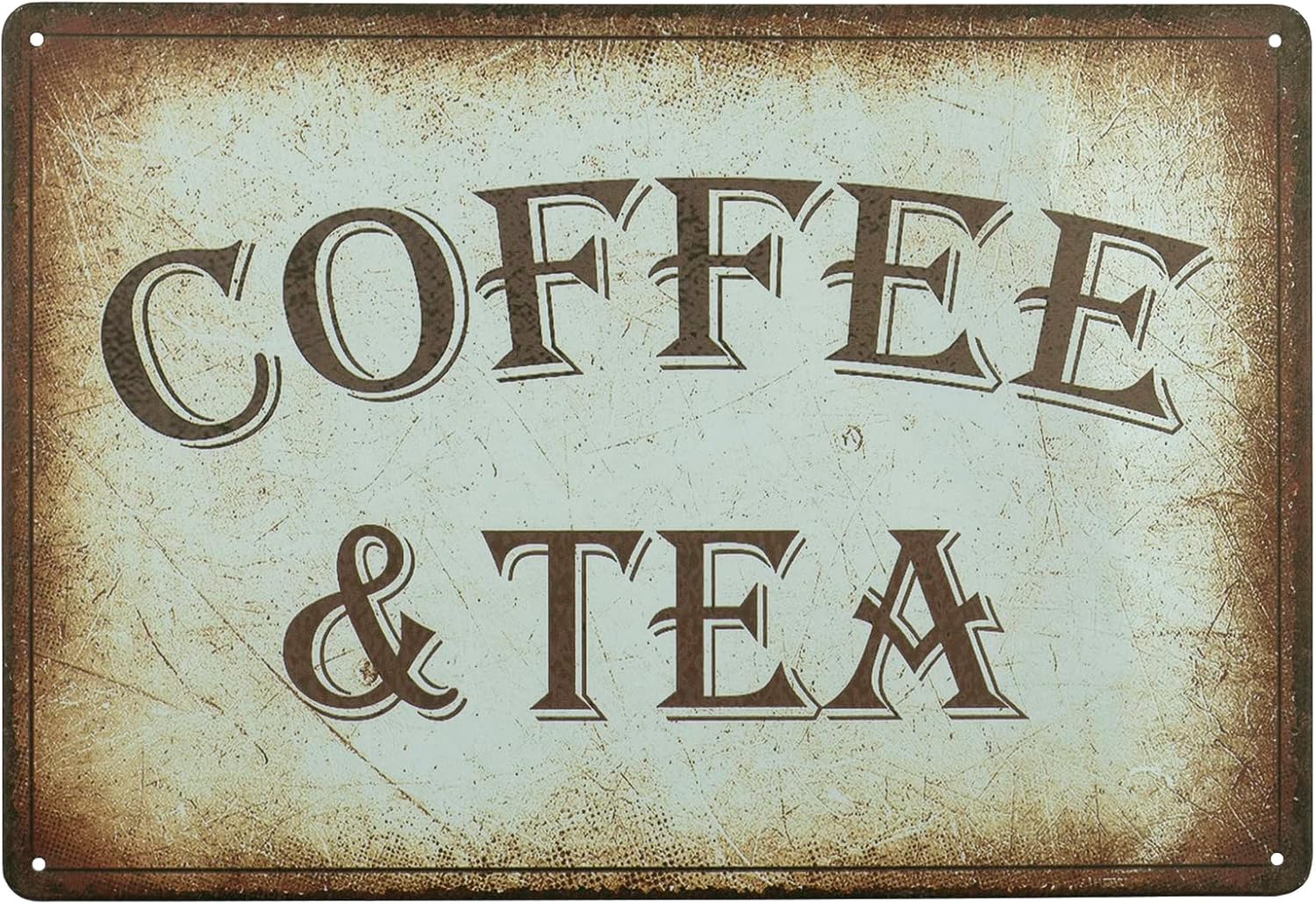 Coffee and Tea Retro Tin Sign  - đánh giá và giá Coffee Tea Quotes