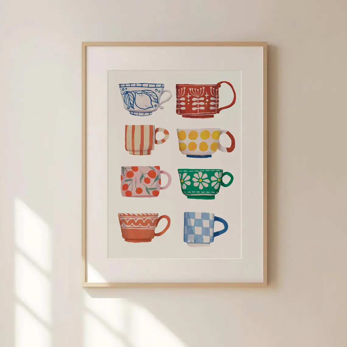 Tea Cup Print, Breakfast poste - đánh giá và giá Coffee Tea Mugs
