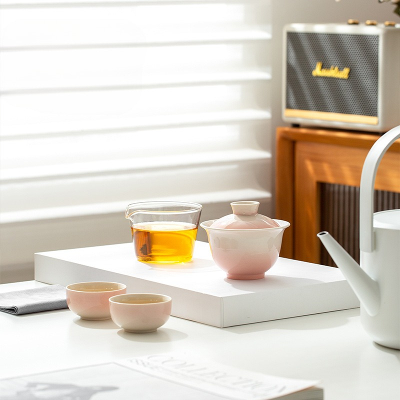 Gradient Ash Glaze Ceramic Tea - đánh giá và giá Gongfu Tea Set