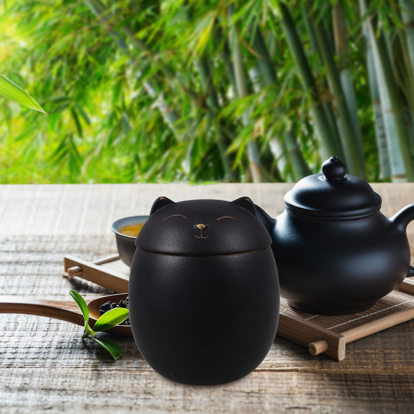 Ceramic Cat Shaped Airtight Te - đánh giá và giá Coffee Tea Leaf And Bean