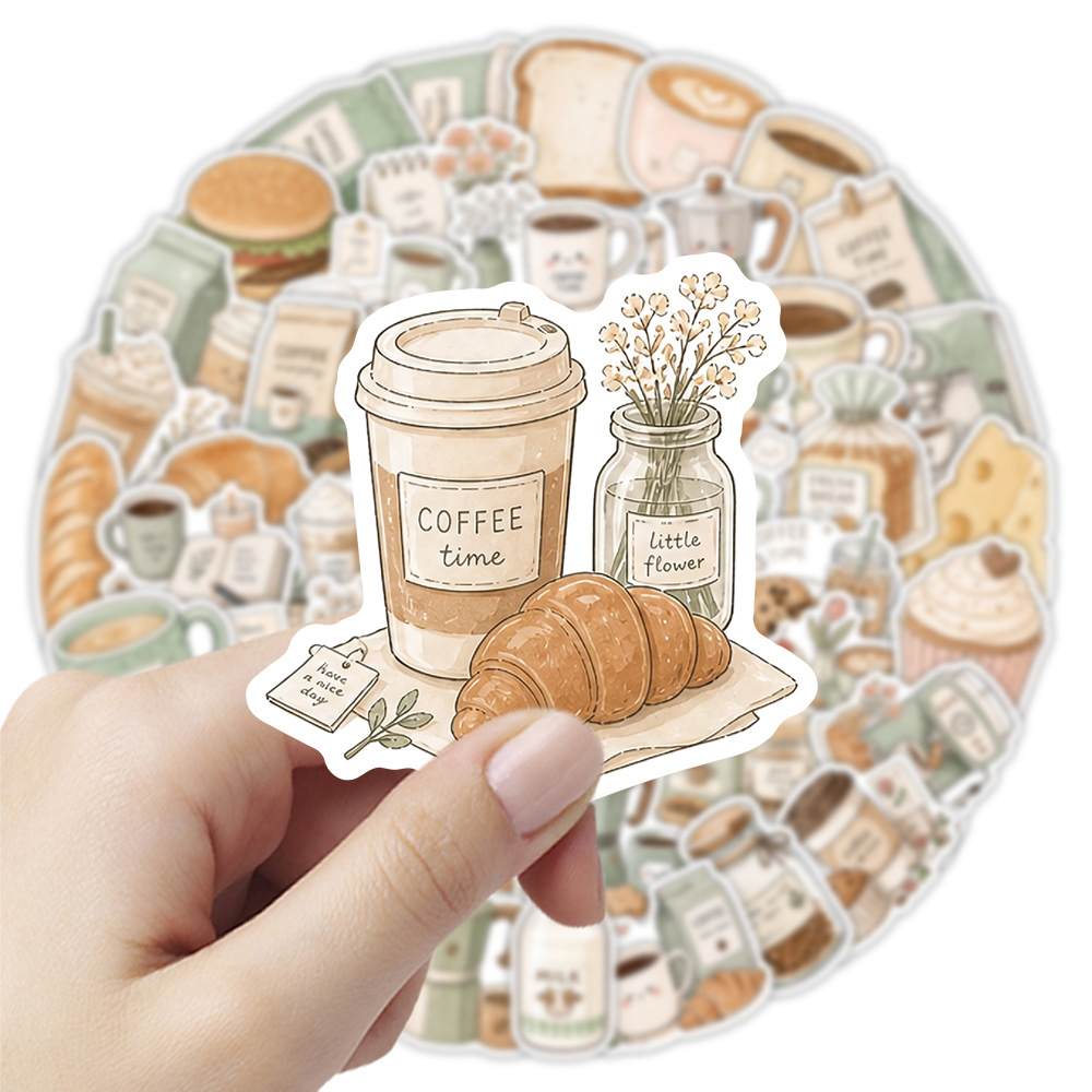 10/30/50pcs Coffee Time Graffi - đánh giá và giá Coffee Tea Journal