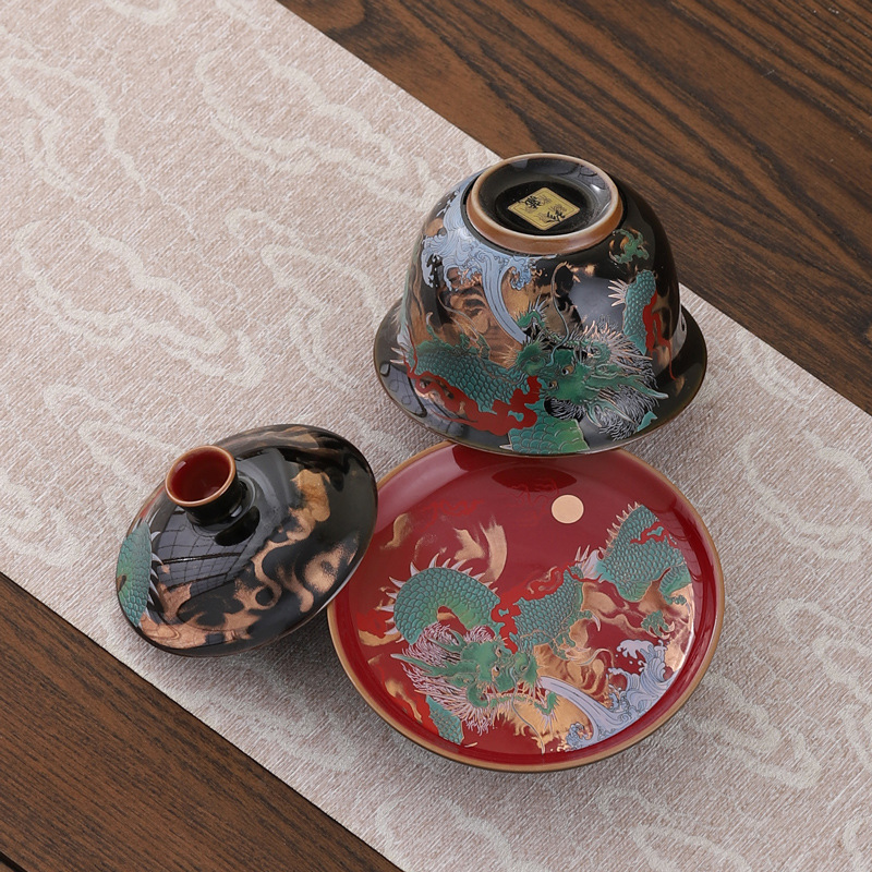 Creative Retro Ceramic Gaiwan  - đánh giá và giá Gongfu Tea Set