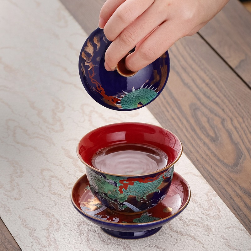Creative Retro Ceramic Gaiwan  - đánh giá và giá Gongfu Tea Set