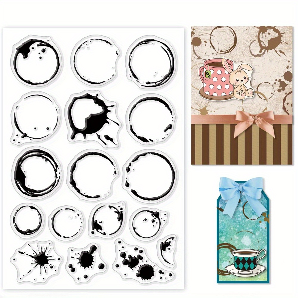 Tea Stains Clear Stamp Coffee  - đánh giá và giá Coffee Tea Journal