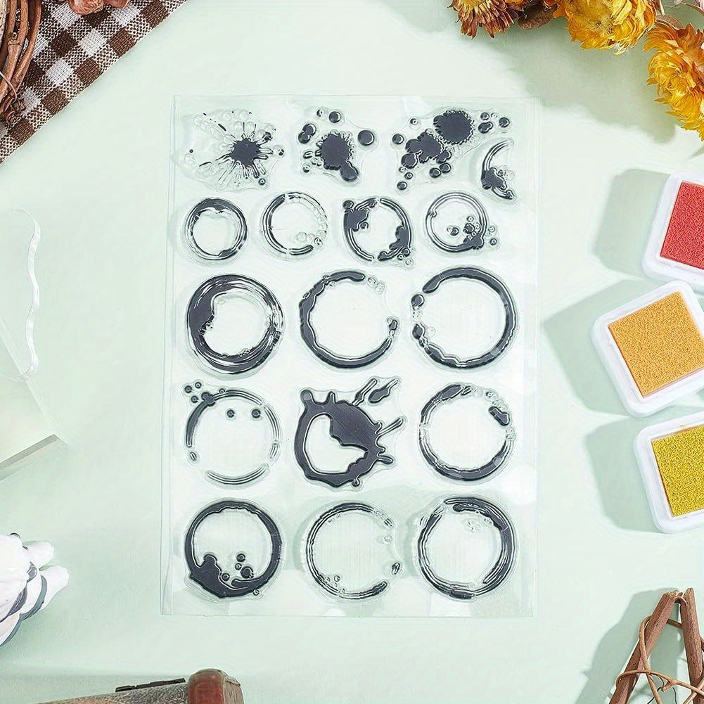 Tea Stains Clear Stamp Coffee  - đánh giá và giá Coffee Tea Journal