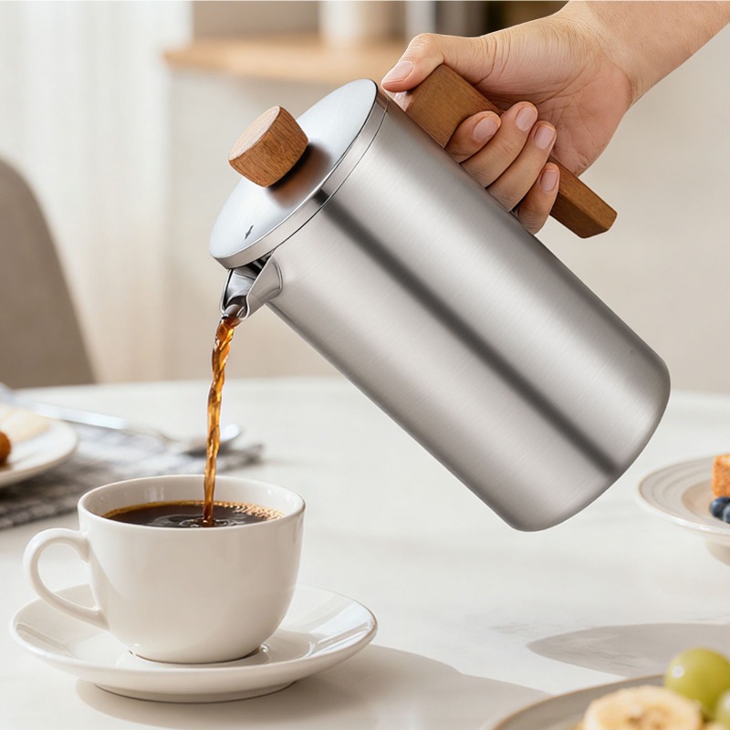 JUSTINLAU 1000ml Stainless Ste - đánh giá và giá Coffee Tea Pots