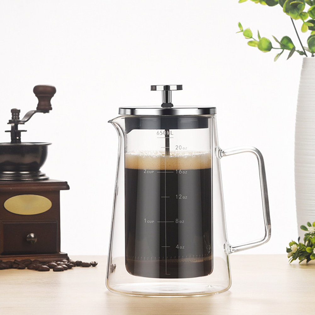 Double Layers French Press Pot - đánh giá và giá Coffee Tea Pots