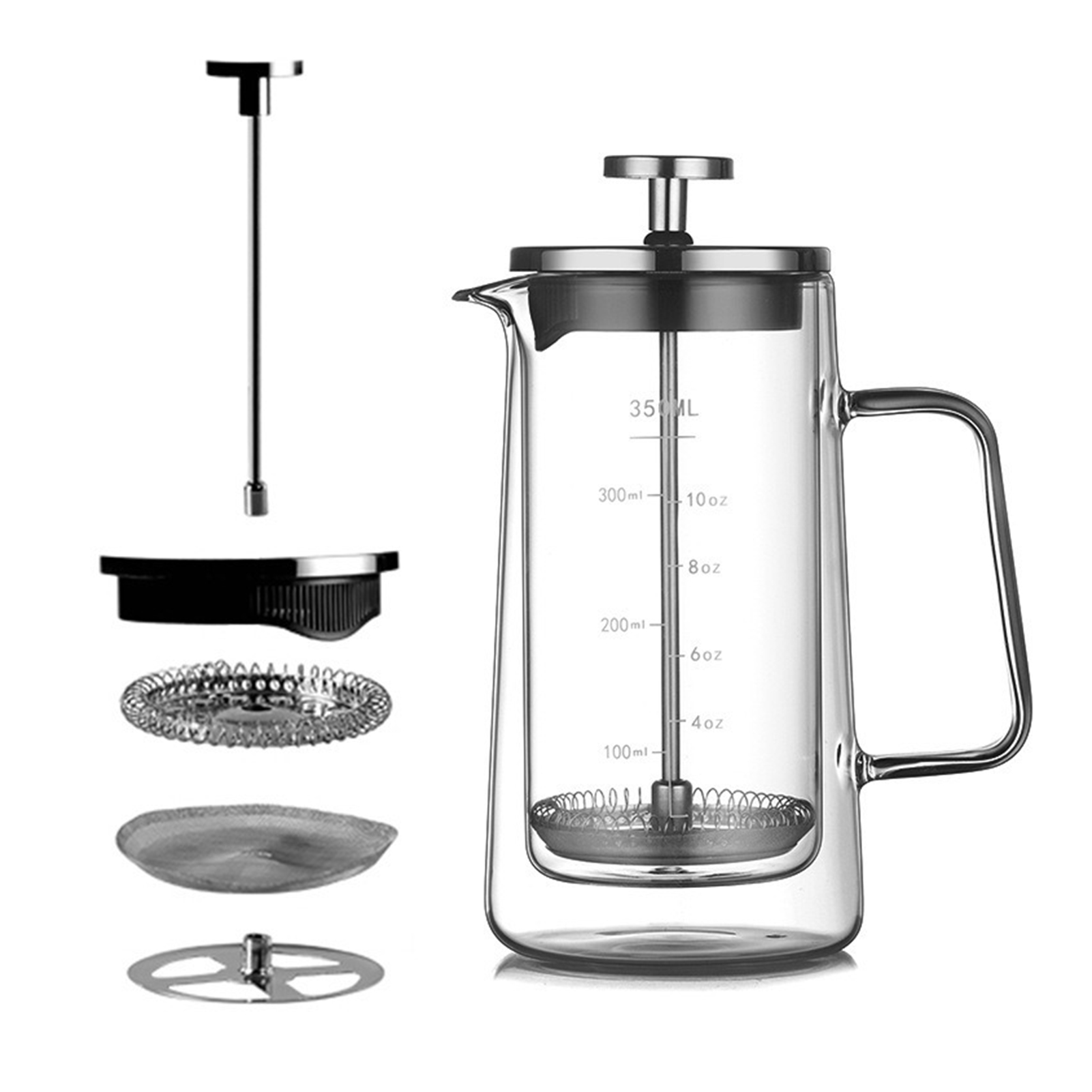 Double Layers French Press Pot - đánh giá và giá Coffee Tea Pots