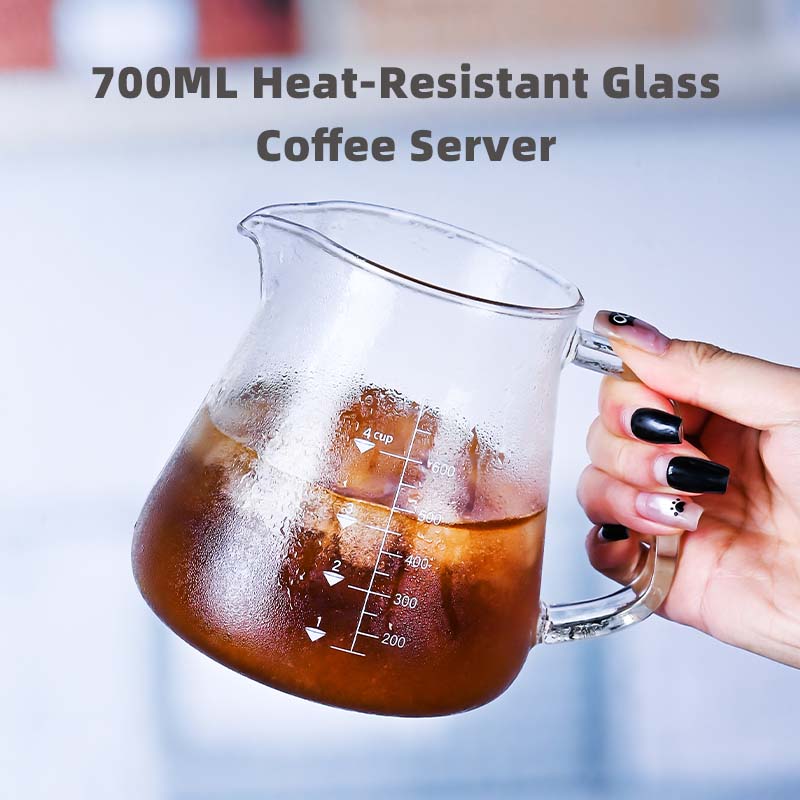 New High Borosilicate 700ml  G - đánh giá và giá Coffee Tea Pots