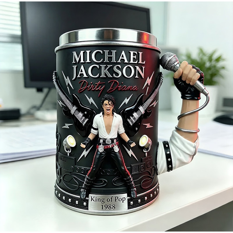 Michael Jackson King of Pop 3D - đánh giá và giá Coffee Tea Mugs