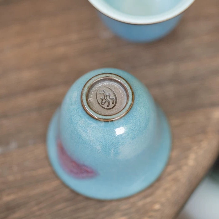 Jun Porcelain Owner Teacup Tea - đánh giá và giá Gongfu Tea Set