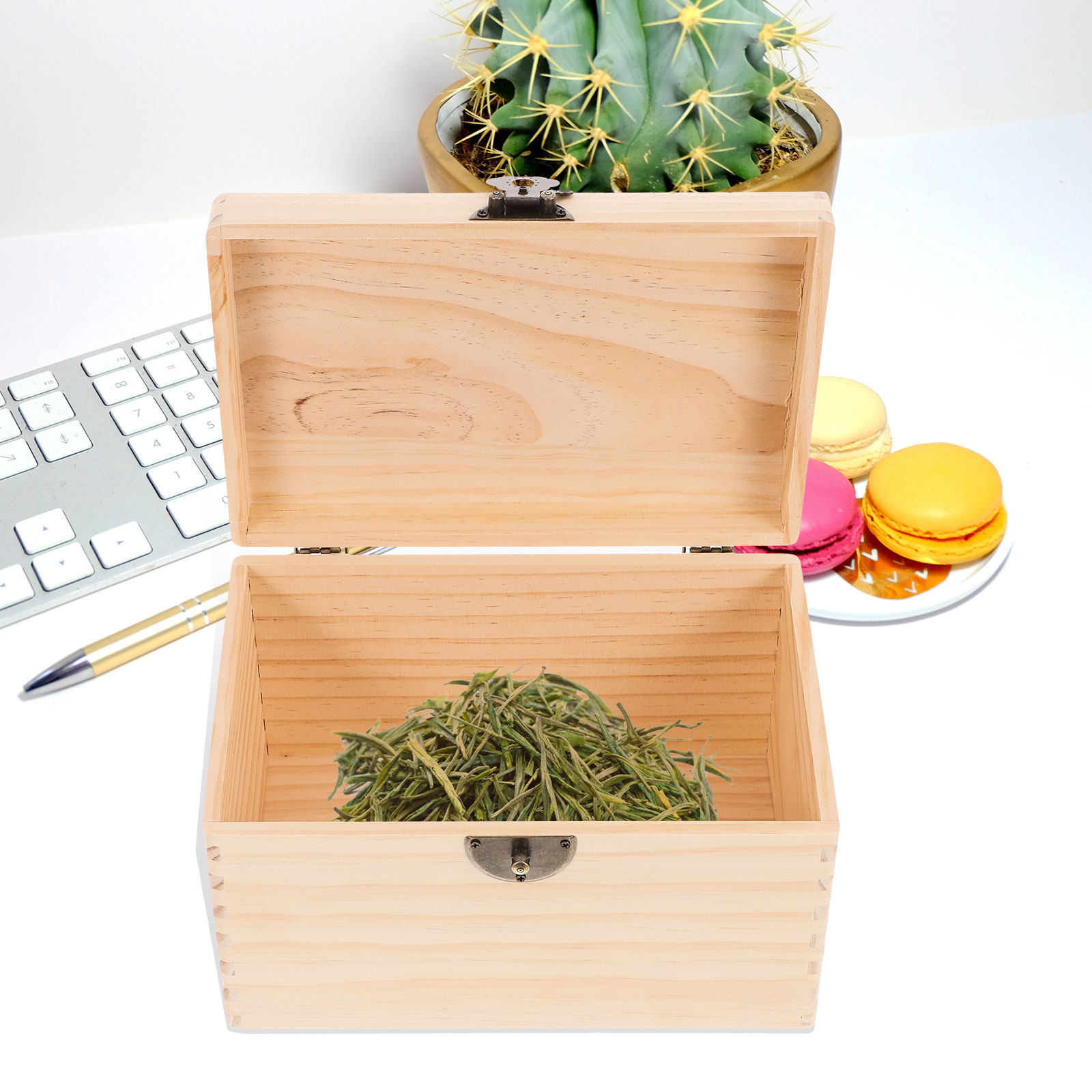 Sturdy Pine Wood Tea Box Stora - đánh giá và giá Coffee Tea Leaf And Bean